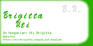 brigitta uti business card